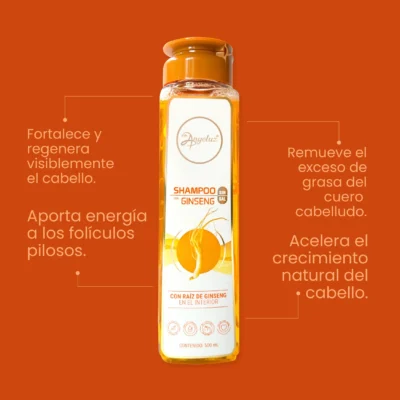 SHAMPOO CON GINSENG ANYELUZ 500 ML - Image 2