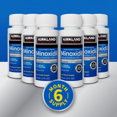 MINOXIDIL KIRKLAND CAJA X 6 UNIDADES DE 60 ML